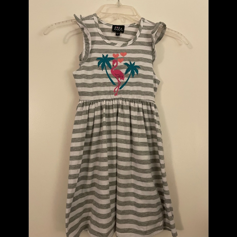 Lilt - Flamingo Tank Top Dress - Size 6 - Tank Dress